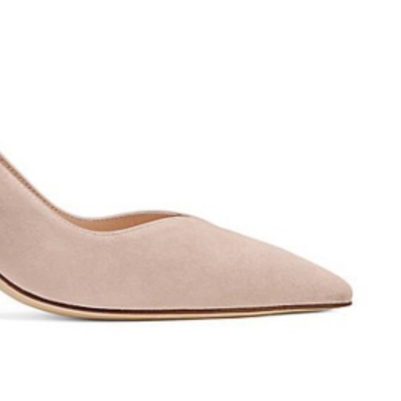 BRAND NEW NEVER WORN!!!! PINK SUEDE STUART WEITZMAN HEELS - Picture 5 of 5